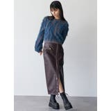 ZIPスリットフェイクレザースカート | MURUA | 詳細画像15