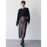 ZIPスリットフェイクレザースカート | MURUA | 詳細画像21