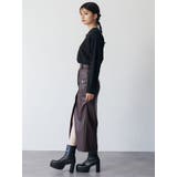 ZIPスリットフェイクレザースカート | MURUA | 詳細画像22