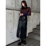 ZIPスリットフェイクレザースカート | MURUA | 詳細画像28