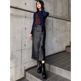 ZIPスリットフェイクレザースカート | MURUA | 詳細画像38