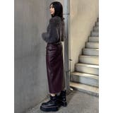 ZIPスリットフェイクレザースカート | MURUA | 詳細画像42