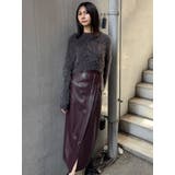 ZIPスリットフェイクレザースカート | MURUA | 詳細画像43