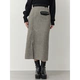 MIXパターンスリットナロースカート | MURUA | 詳細画像1 