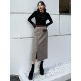 MIXパターンスリットナロースカート | MURUA | 詳細画像12 