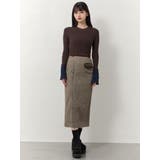 MIXパターンスリットナロースカート | MURUA | 詳細画像6 
