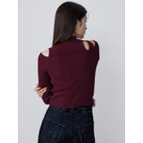 ショルダーカットリブニット | MURUA | 詳細画像10 