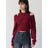 ボルドー | カシュクールドッキングニット | MURUA