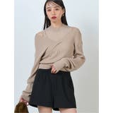 ベージュ | カシュクールドッキングニット | MURUA