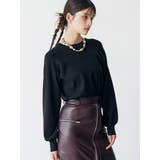 ブラック | ボリュームスリーブニット | MURUA