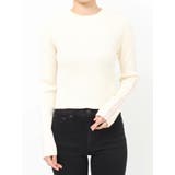 ベージュ | シアーラインスリーブニット | MURUA