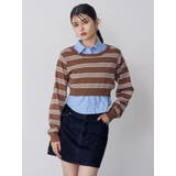 シャツレイヤードマルチウェイニット | MURUA | 詳細画像3 