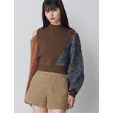 ブラウン | アシメフクレジャガードニット | MURUA