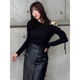 デコルテレースアップリブニット | MURUA | 詳細画像25