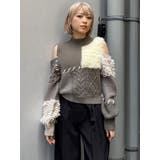 マテリアルMIXショルダーオープンニット | MURUA | 詳細画像46