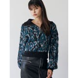 ブラック | マルチヤーンハーフジップニット | MURUA