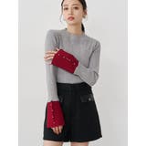 グレー | フレアスリーブアクセントニット | MURUA