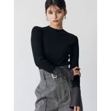 ブラック | フレアスリーブアクセントニット | MURUA