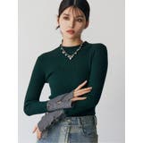 グリーン | フレアスリーブアクセントニット | MURUA