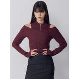 カシュクールハーフジップトップス | MURUA | 詳細画像12 