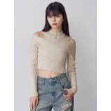 カシュクールハーフジップトップス | MURUA | 詳細画像16 