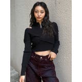 カシュクールハーフジップトップス | MURUA | 詳細画像22 