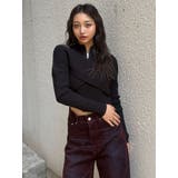 カシュクールハーフジップトップス | MURUA | 詳細画像23 