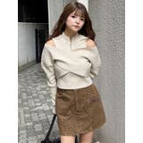 カシュクールハーフジップトップス | MURUA | 詳細画像30 