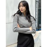 カシュクールハーフジップトップス | MURUA | 詳細画像34 