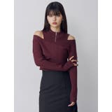 カシュクールハーフジップトップス | MURUA | 詳細画像5 