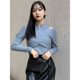 カシュクールハーフジップトップス | MURUA | 詳細画像6 