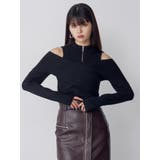 カシュクールハーフジップトップス | MURUA | 詳細画像7 