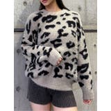 ベージュ | レオパードニット | MURUA