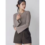 ベージュ | フレアスリーブニット | MURUA