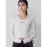 ロゴラメテレコトップス | MURUA | 詳細画像1 