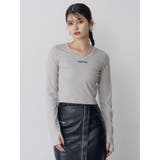 ロゴラメテレコトップス | MURUA | 詳細画像15 