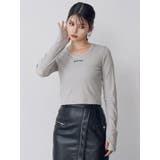 ロゴラメテレコトップス | MURUA | 詳細画像16 