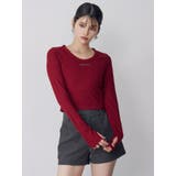 ロゴラメテレコトップス | MURUA | 詳細画像20 