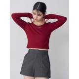 ロゴラメテレコトップス | MURUA | 詳細画像21 