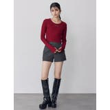 ロゴラメテレコトップス | MURUA | 詳細画像22 