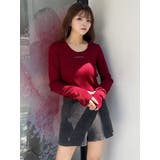 ロゴラメテレコトップス | MURUA | 詳細画像32 