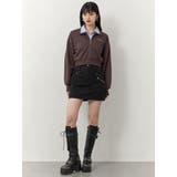 シャツレイヤードハーフジップスウェット | MURUA | 詳細画像16