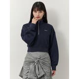 シャツレイヤードハーフジップスウェット | MURUA | 詳細画像18