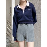 シャツレイヤードハーフジップスウェット | MURUA | 詳細画像30