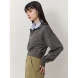 シャツレイヤードハーフジップスウェット | MURUA | 詳細画像6