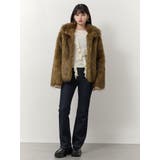 フェイクファーラインジャガードコート | MURUA | 詳細画像12 