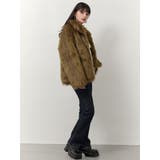 フェイクファーラインジャガードコート | MURUA | 詳細画像13 