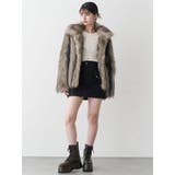 フェイクファーラインジャガードコート | MURUA | 詳細画像16 