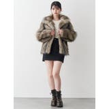 フェイクファーラインジャガードコート | MURUA | 詳細画像17 