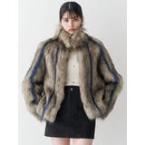 フェイクファーラインジャガードコート | MURUA | 詳細画像18 